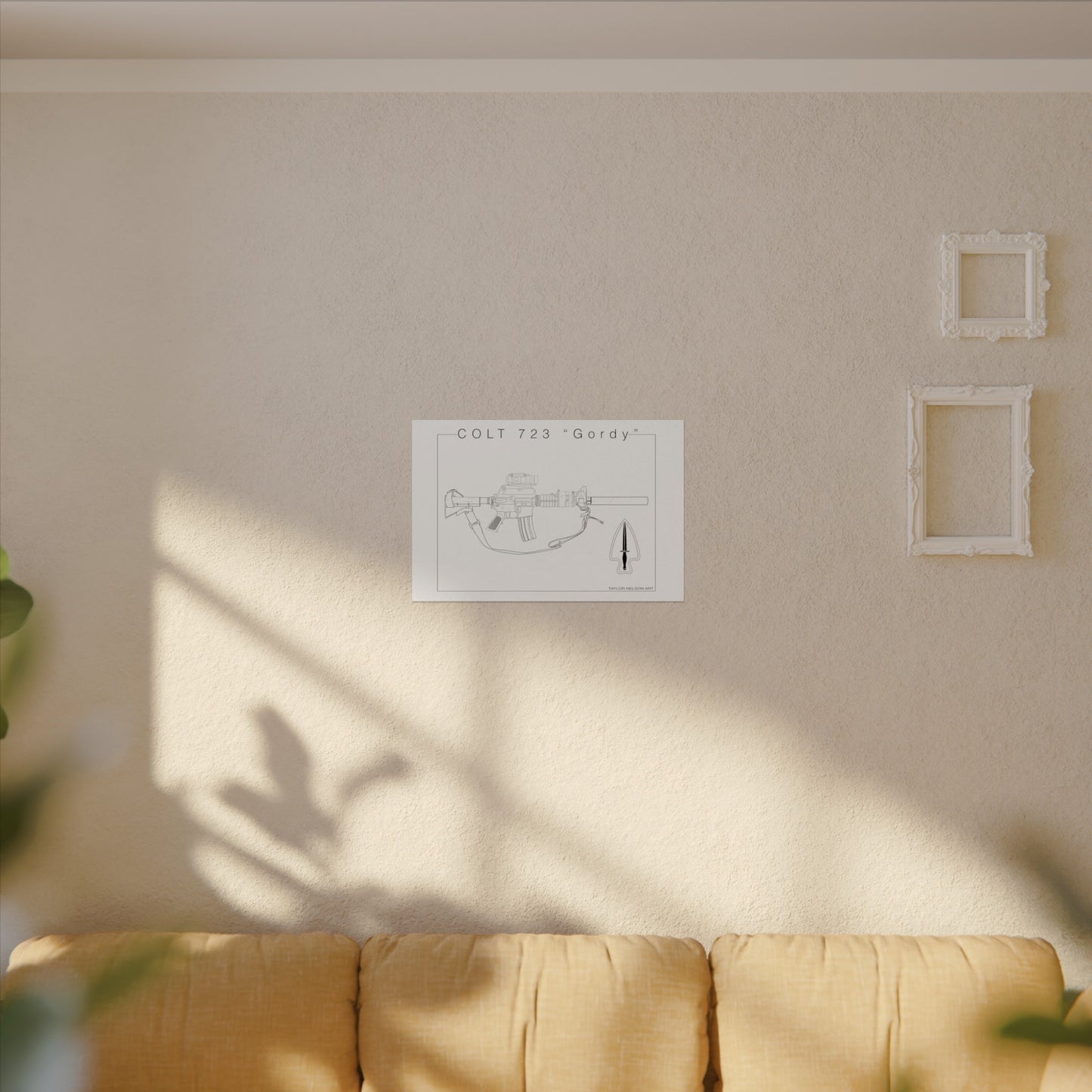 Colt 723 "Gordy" - Textured Watercolor Matte Print