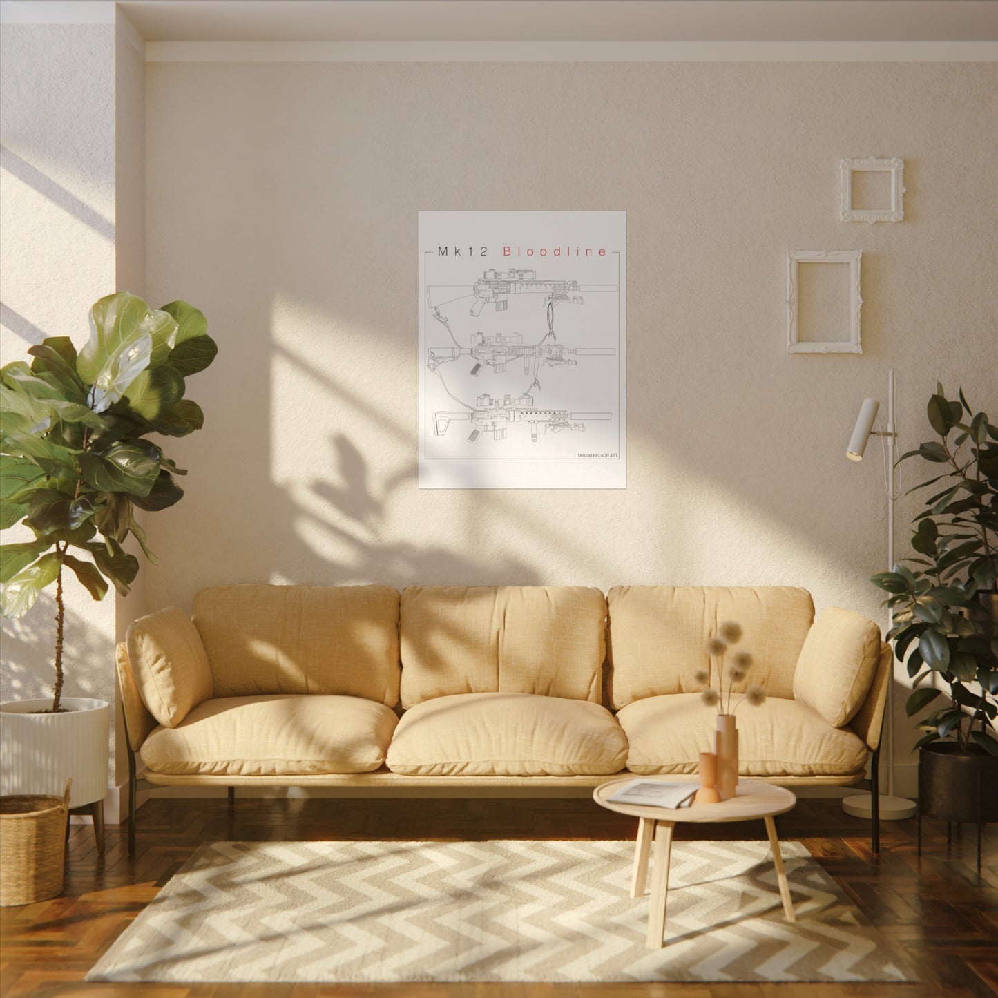 Mk12 Bloodline - Textured Watercolor Matte Posters