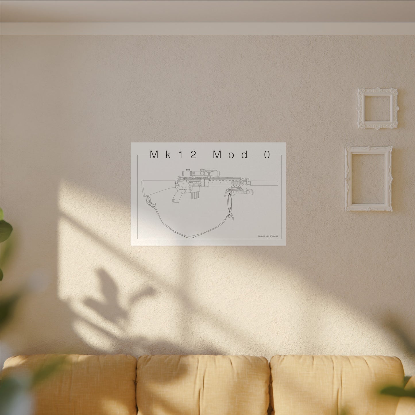 Mk12 Mod 0 - Textured Watercolor Matte Print