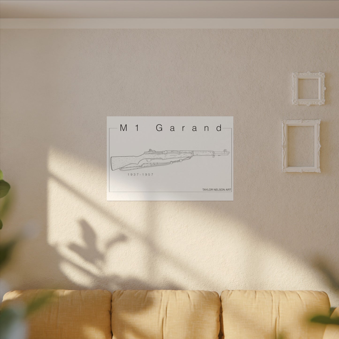 M1 Garand - Textured Watercolor Matte Print