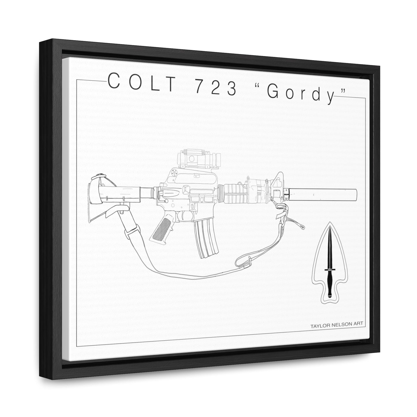 Colt 723 "Colt" - Gallery Canvas Wraps, Horizontal Frame