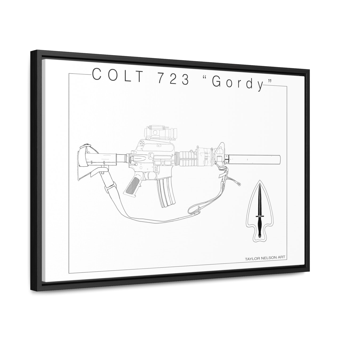 Colt 723 "Colt" - Gallery Canvas Wraps, Horizontal Frame