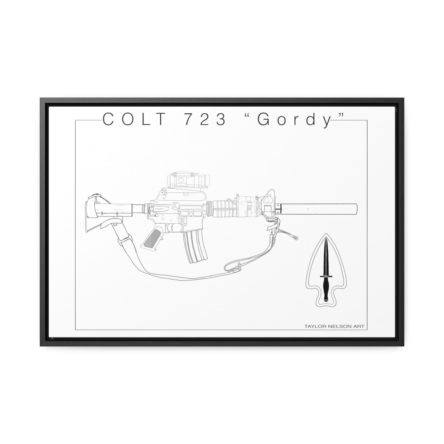 Colt 723 "Colt" - Gallery Canvas Wraps, Horizontal Frame