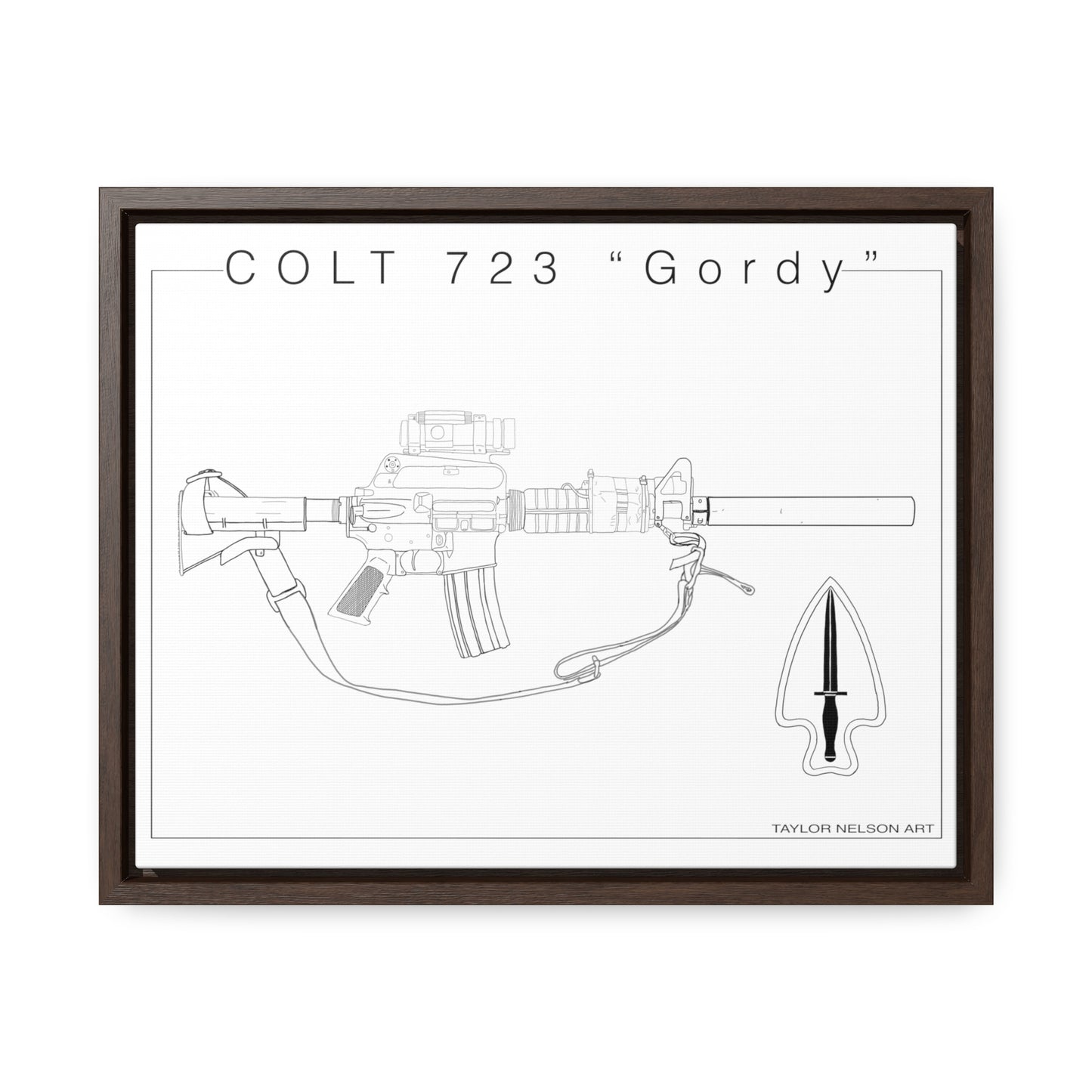 Colt 723 "Colt" - Gallery Canvas Wraps, Horizontal Frame