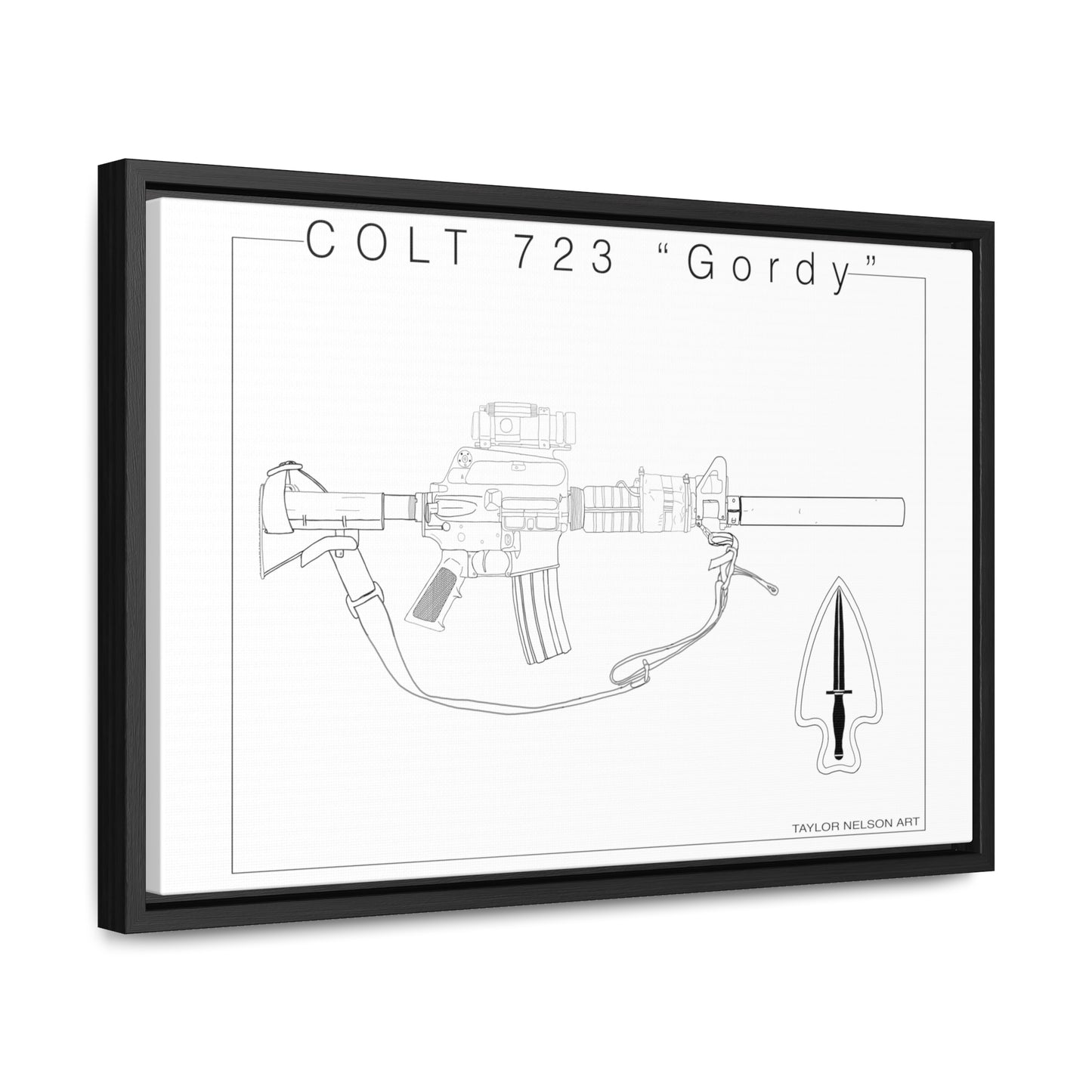 Colt 723 "Colt" - Gallery Canvas Wraps, Horizontal Frame