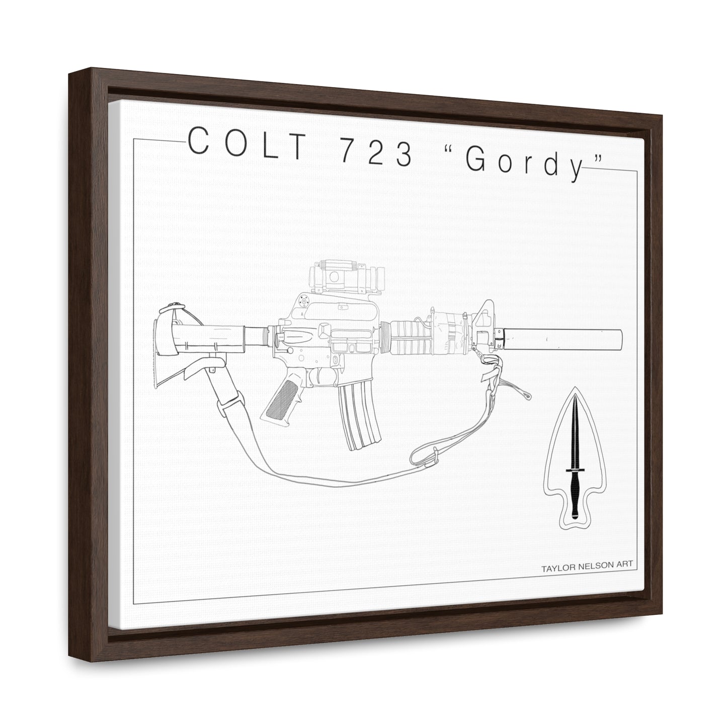 Colt 723 "Colt" - Gallery Canvas Wraps, Horizontal Frame