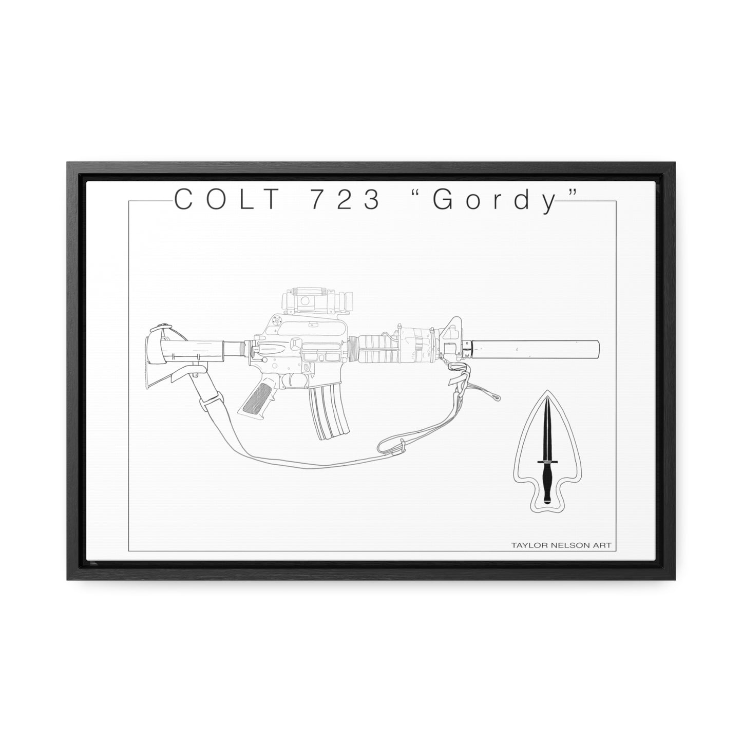 Colt 723 "Colt" - Gallery Canvas Wraps, Horizontal Frame