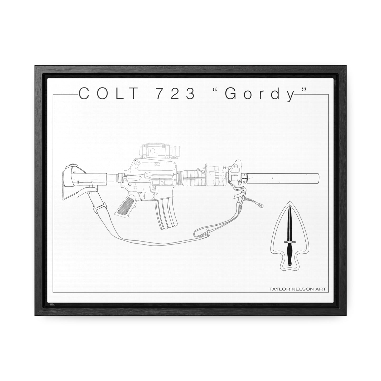 Colt 723 "Colt" - Gallery Canvas Wraps, Horizontal Frame