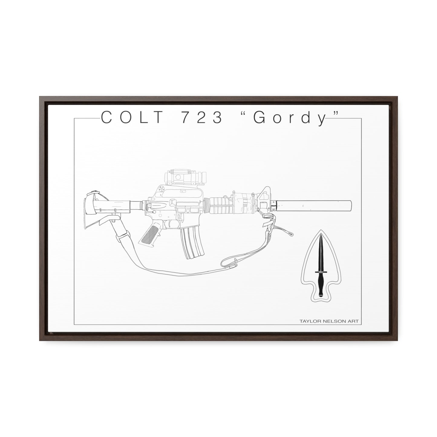 Colt 723 "Colt" - Gallery Canvas Wraps, Horizontal Frame