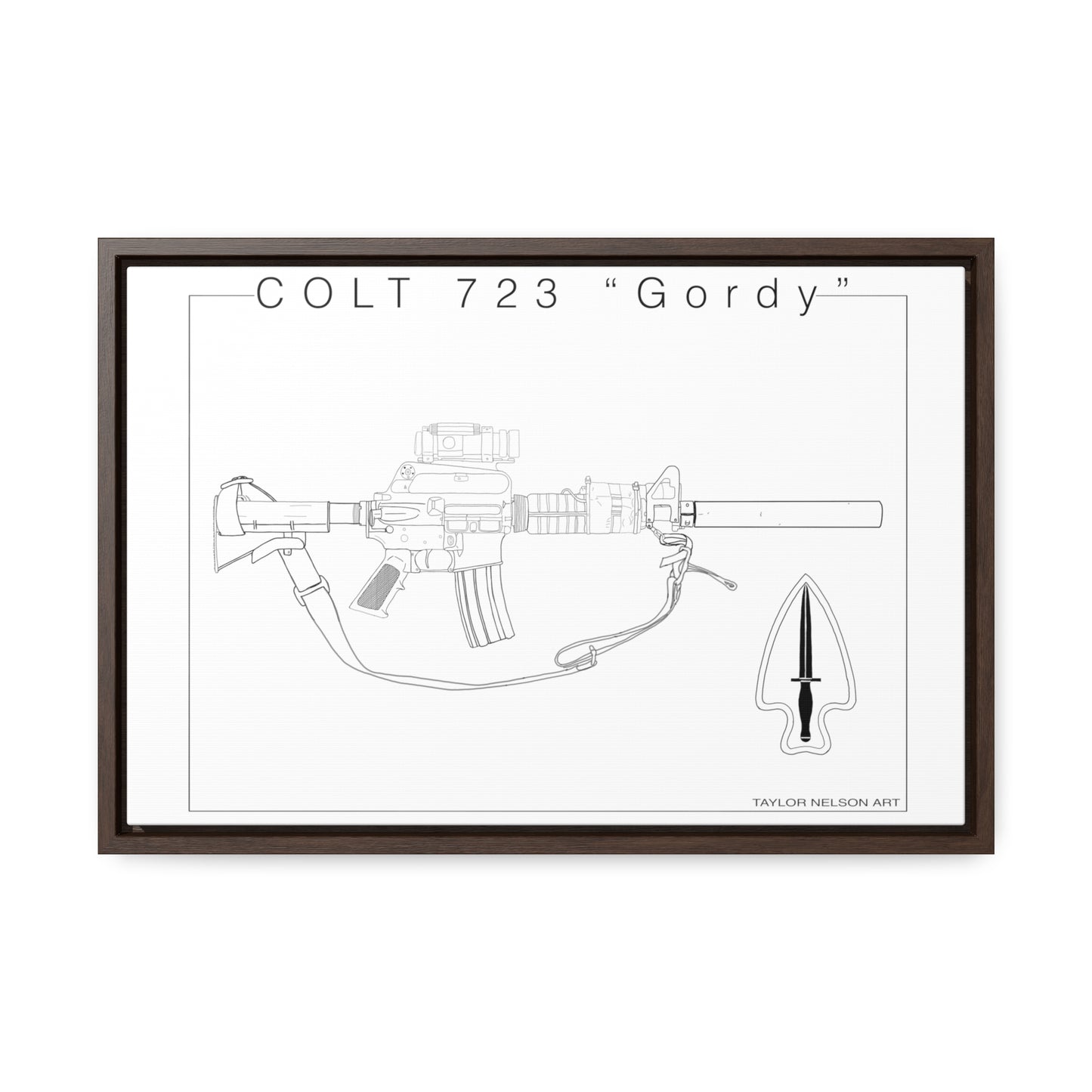 Colt 723 "Colt" - Gallery Canvas Wraps, Horizontal Frame